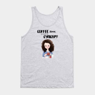 Coffee with a Shot of Cynicism Tank Top